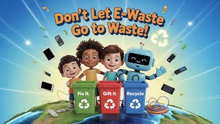 🎵 Don’t Let E-Waste Go to Waste! | Fun & Educational Kids Song About Recycling Electronics