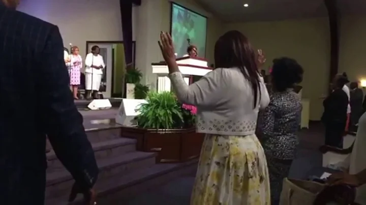 Chrystal Rucker Sings before Bishop Iona Locke