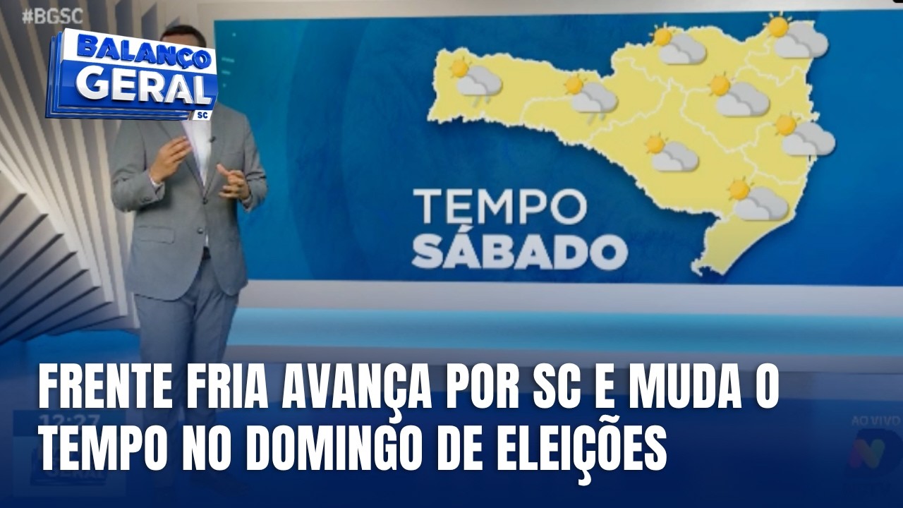 Previsão indica temporais e rajadas de até 100 km/h no domingo em SC