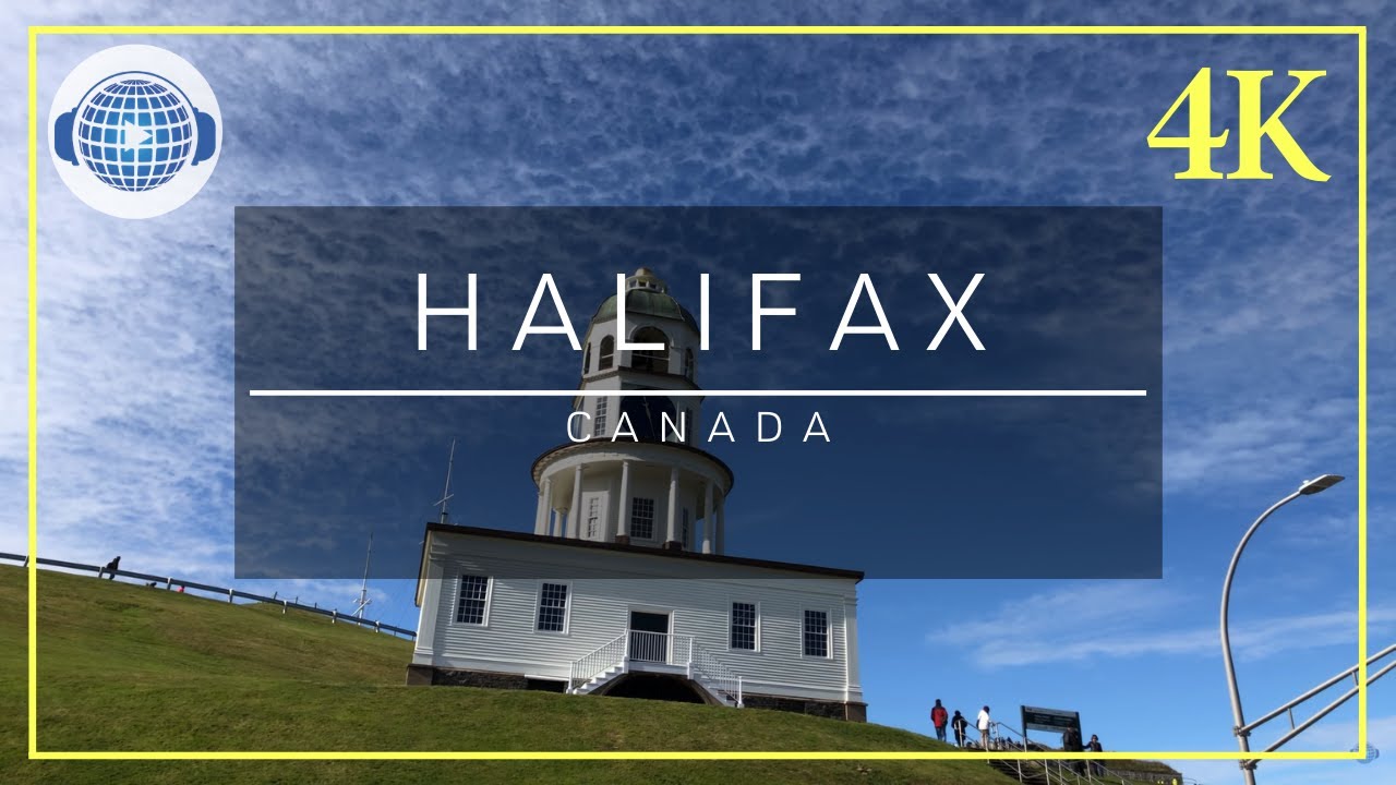 Walking in Halifax City & soothing music. Music for relaxation. Music 4K Ultra HD Quality & Sound