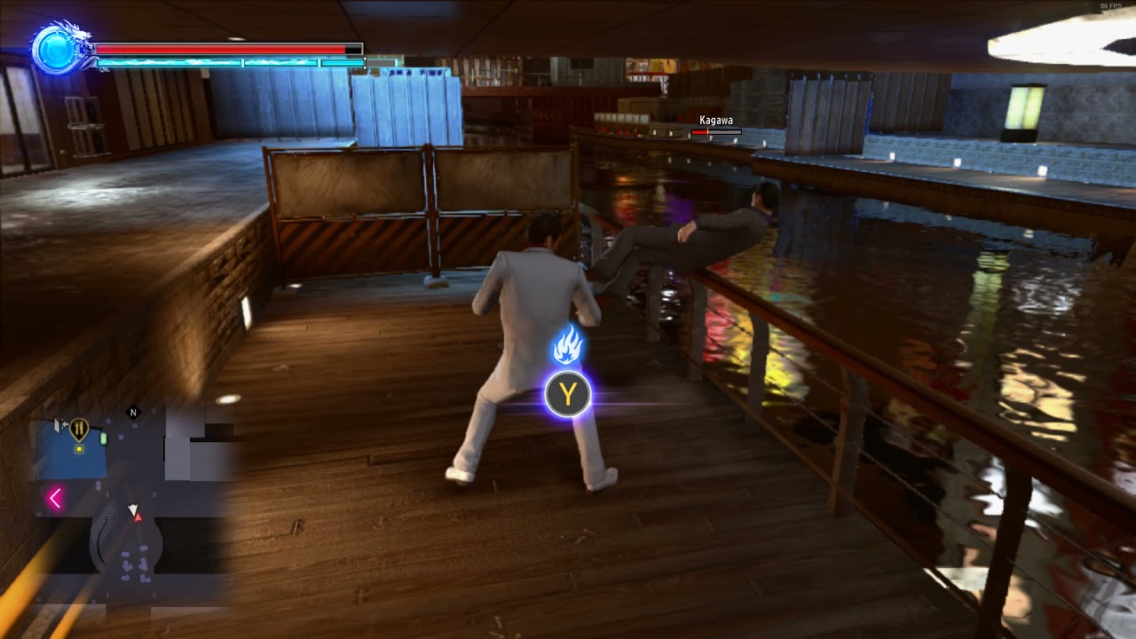 Yakuza Kiwami 2 Into da water YouTube