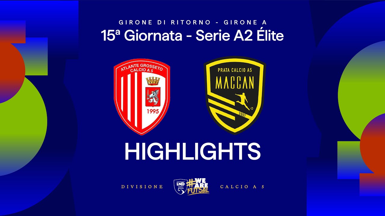 Atlante Grosseto-Maccan Prata 6-1 | Gol e HL | 15ª giornata | Serie A2 Élite 2025/26 - A