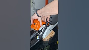 How to access the air filter on a Stihl ms170 with a bar wrench  #michaelstoolbench #chainsaw #ms170