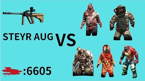 【Dead Trigger2】STEYR AUG  VS Five Bosses