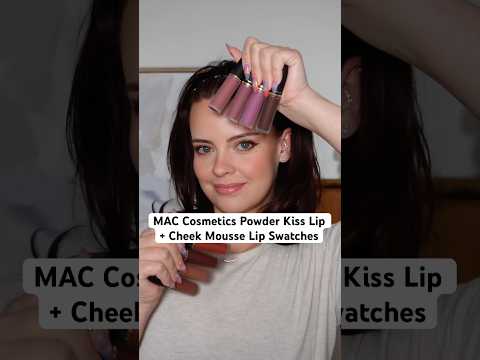 MAC Cosmetics Powder Kiss Lip + Cheek Mousse Lip Swatches! #makeup #lipstick #maccosmetics #beauty