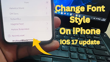 How To Change And Use New Fonts On iPhone iOS 17 Update ! Change iPhone Fonts iOS 17