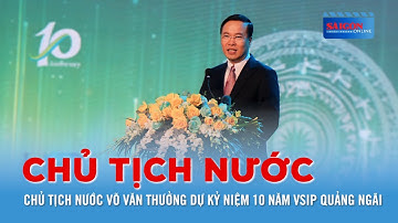 Chủ tịch nước Võ Văn Thưởng dự kỷ niệm 10 năm VSIP Quảng Ngãi | Tin nóng 20H