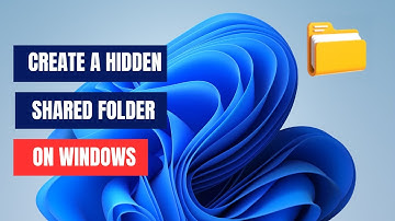 How to Create a Hidden Shared Folder on Windows 11