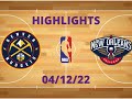 Highlights Denver NUGGETS VS New Orleans PELICANS DEC 04 2022 2023 NBA