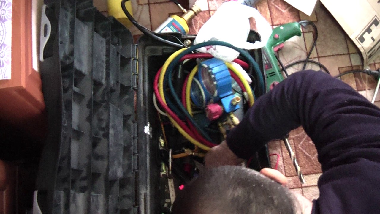 Замена испарителя.ремонт холодильна - YouTube