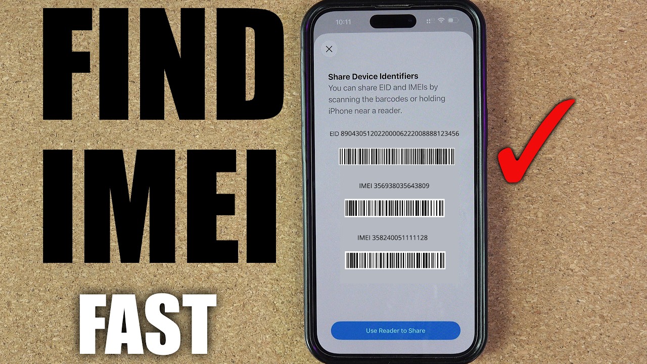 How to Find Your iPhone's IMEI Number Instantly - YouTube