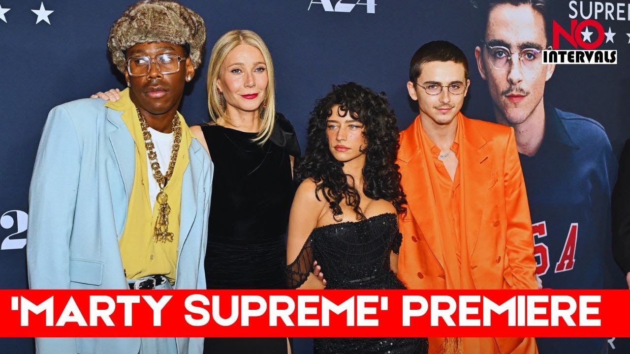 Timothée Chalamet & Gwyneth Paltrow Premiere 'Marty Supreme' In NYC | Hollywood News