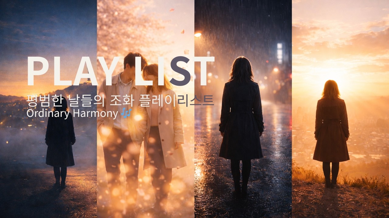 🎧[PLAYLIST] 조용한 새벽 배경음악–위로 감성 플레이리스트 (1시간 30분)🎵 l 새벽에서 내일로