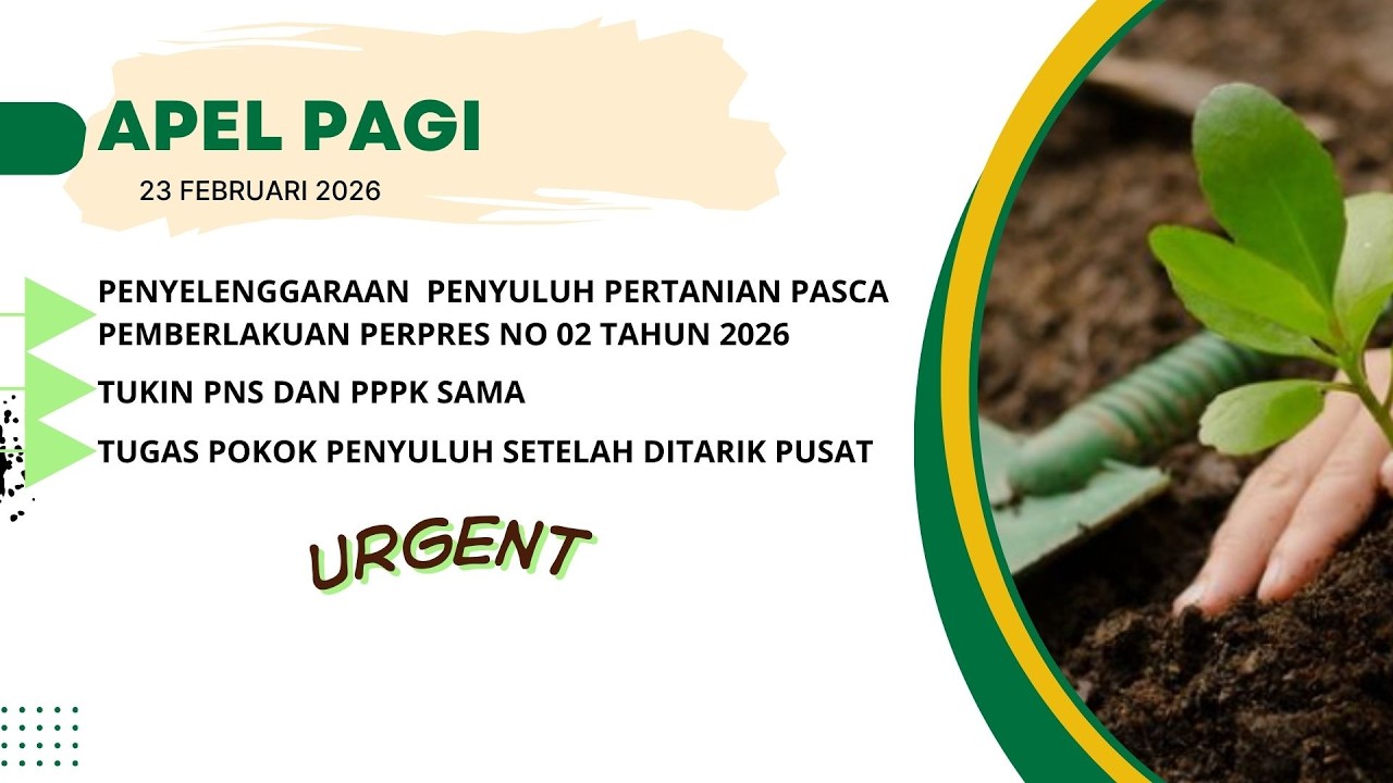 PENYELENGGARAAN PENYULUHAN PERTANIAN PASCA PERPRES NO 02 TAHUN 2026 #penyuluhanpertanian #podcast