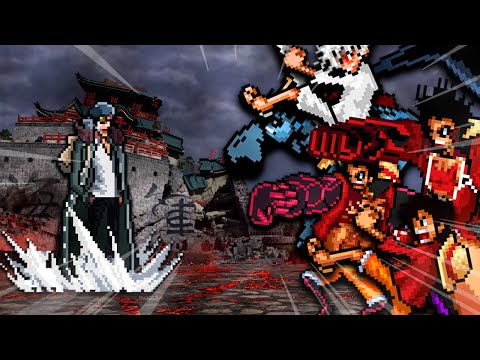 AOKIJI CONTRA TODAS AS VERSÕES DO LUFFY NO MUGEN!!