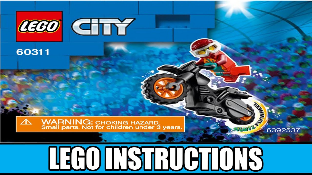 LEGO City 60311 Fire Stunt Bike building instructions
