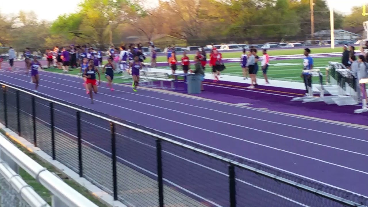 Christine Mallard March 22. 2018.  "Where it all began".  Christine Wins the 100 meters!