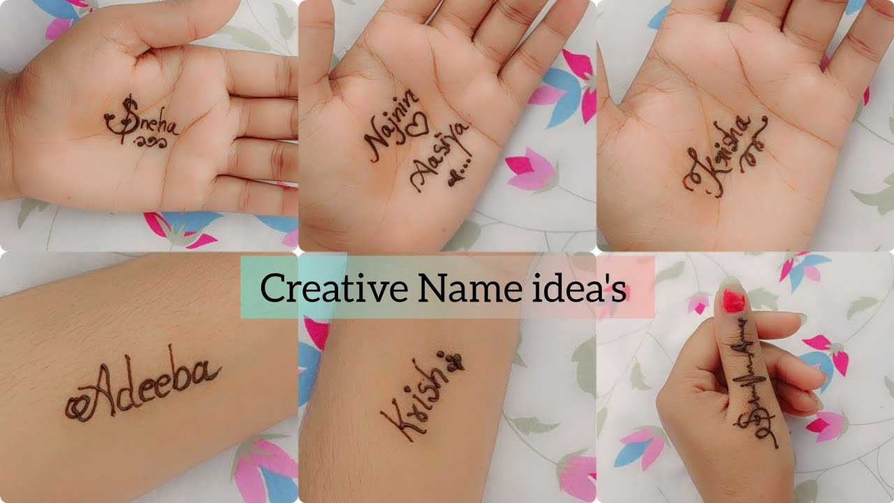 Very Simple and Attractive Cute Name tattoo idea's 😍 Couple name ideas ❤️ Comment your name