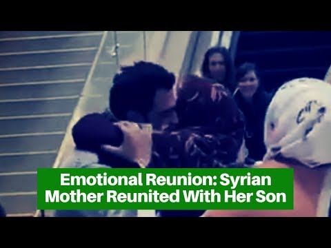 Emotional Reunion: Syrian Mother reunited with her son