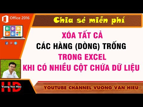 Thủ Thuật Excel  ✅ Xóa Các Dòng Trống Trong Excel ✅ Vương Văn Hiệu