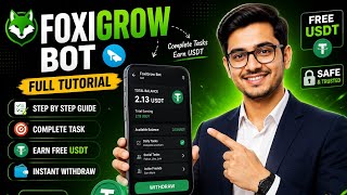 🔥 Foxigrow Bot Full Tutorial 2026 | Complete All Tasks & Earn Free USDT | Beginner Guide | #crypto 