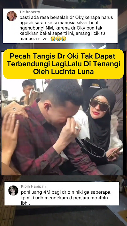 dr oky, dan lucinta luna menagis di persidangan nikita mirzani #nikitamirzani #droky #lucintaluna