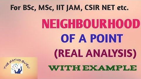 Neighbourhood of a Point (Real Analysis) for DU, MSc, BSc, NET, IIT JAM