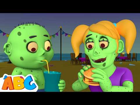 Hungry Zombies Spooky Feast | Zombie Food Party Halloween Songs by @AllBabiesChannel