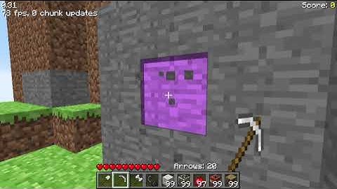 Minecraft (Indev 20100111-1) | Mining Value Glitch