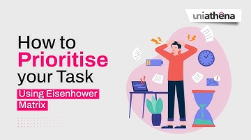 Prioritize tasks with Eisenhower matrix | Uniathena #prioritizetasks