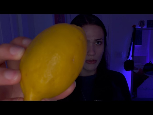 ASMR with a lemon