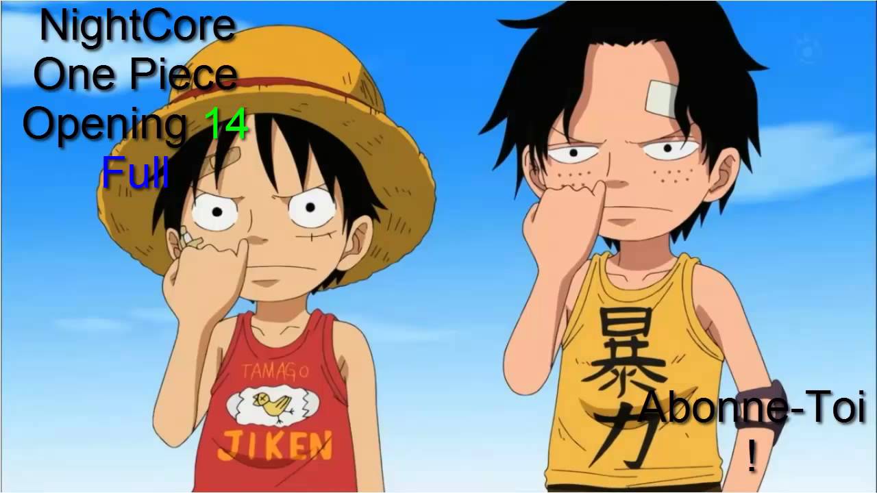 [Nightcore] One Piece Opening 14 Full Fight Together - YouTube