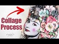 NEW !!! Art Collage Process using Magazine Cut Outs & Scrapbook Papers ~ ✂️ Maremi's Small Art