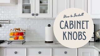How to Install Cabinet Knobs | NOMOPLAS Ceramic Knobs Installation Tutorial