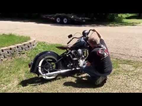 1937 Knucklehead cold start