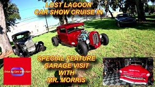 LOST LAGOON CAR SHOW WITH A VISIT TO SEE MR MORRIS AND A 1954 CHEVY LED SLED