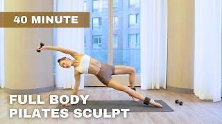 40 MIN FULL BODY PILATES SCULPT x TONE