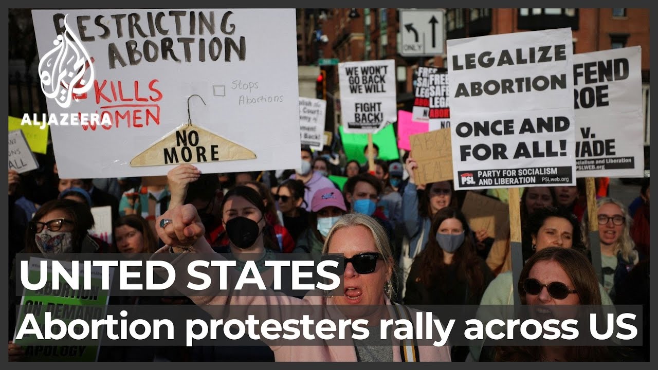 ‘Shameful’: US protests potential Roe v Wade abortion rollback