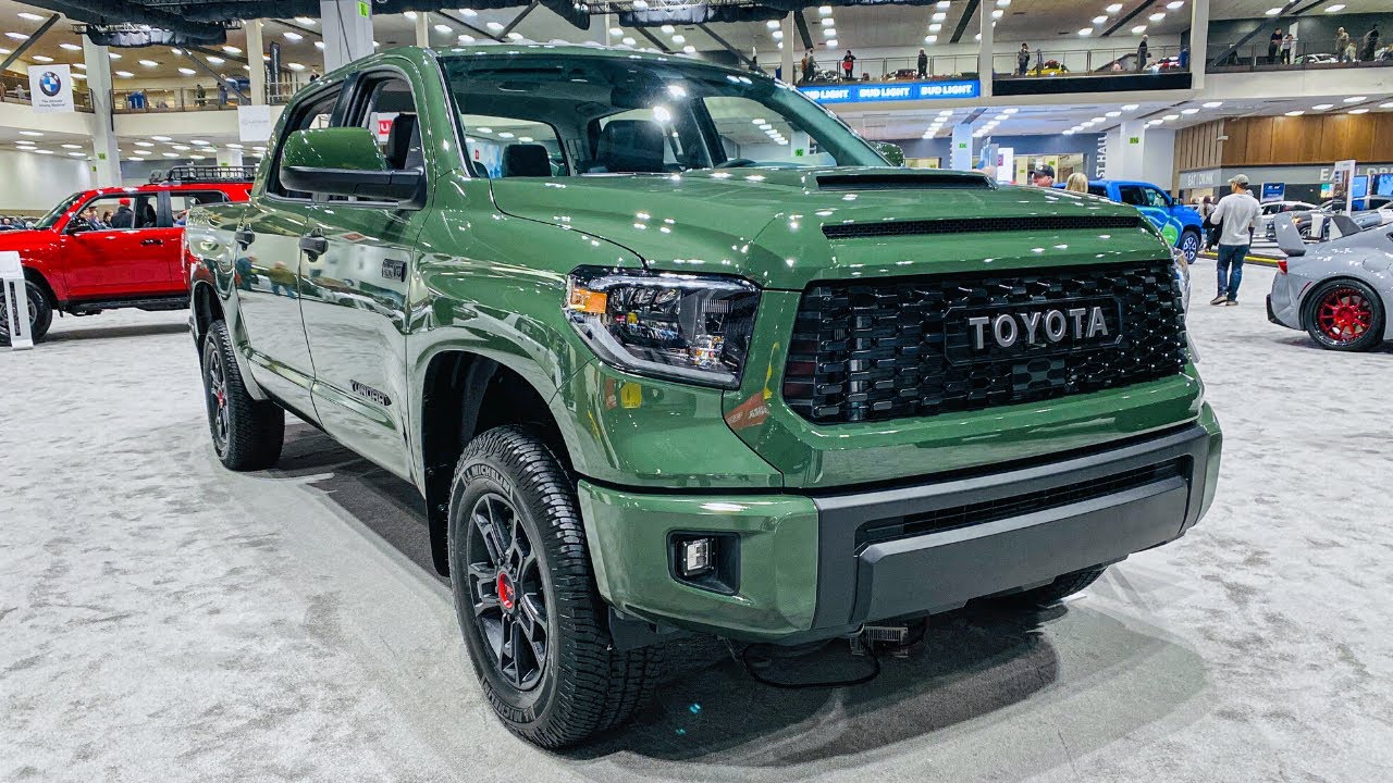 Green Toyota Tundra Trd Pro