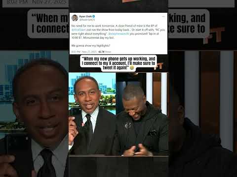 Stephen A. had to get a new phone 😅