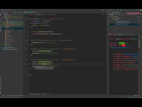 【WebStorm】Javascript Tennis Kata-20210509