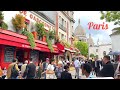 4k montmartre the heart of paris place du tertrelunch at chez eugene2024