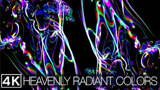 HEAVENLY RADIANT COLORS HEALING: Immersive Divine Love Meditation Music 4K #laserart #screensaver