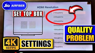 Jio Set Top Box 4K Settings Jio Set Top Box Hdmi Resolution Problem Jio Setup Box Qualityproblem