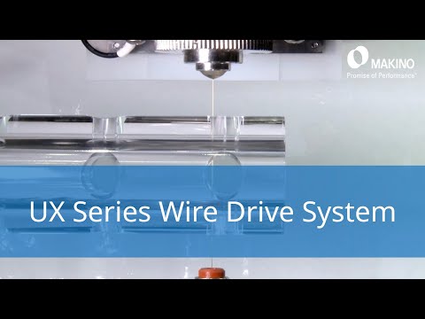 The Wire Drive System on the Makino UX series Wire EDM
