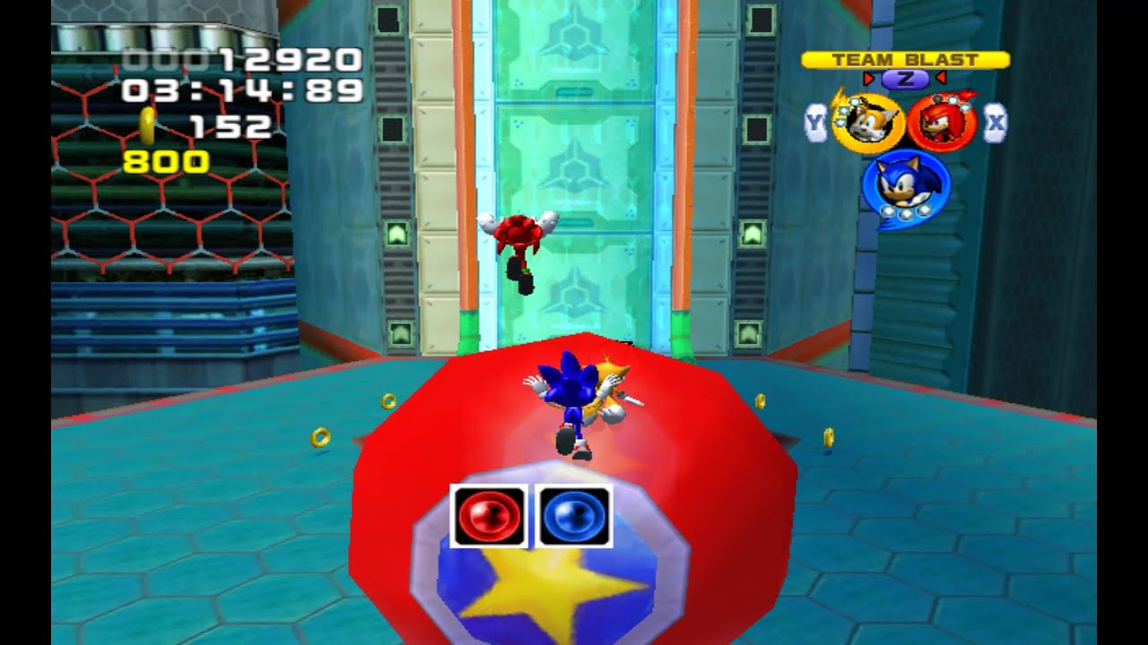 Sonic Heroes: Power Plant (Team Sonic) 58160 points (Normal Mission)