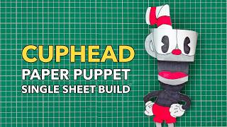 How to make a Cuphead Puppet - Single sheet of paper build