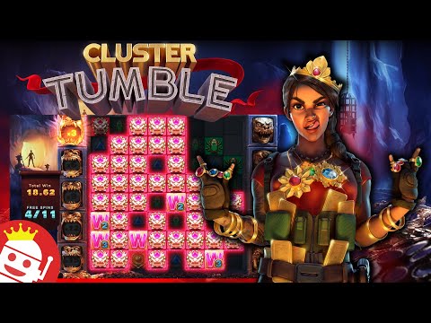 💎 CLUSTER TUMBLE (RELAX GAMING) 😱 WALL OF WILDS MEGA WIN!