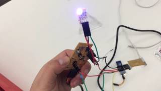 LED controlled by accelerometer