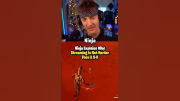 Ninjas Opinion On 9-5’s #ninja #fortnite #trending